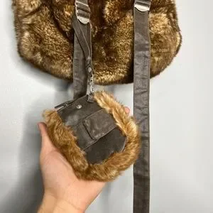 Furry Pottery Barn Teen Backpack J Faux Fur Cheetah Teen Backpack | Pottery Barn Teen main image 4